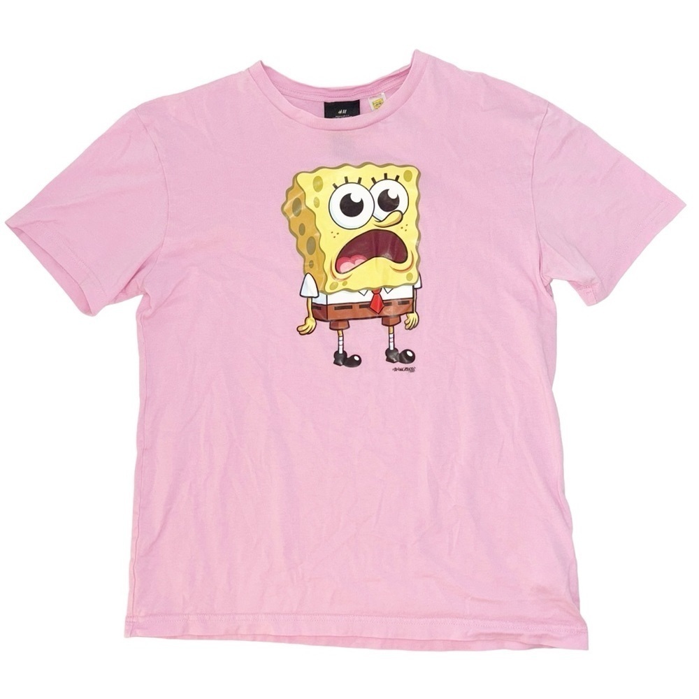 Pink H&M SpongeBob tee